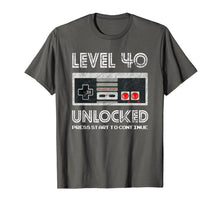 Ladda upp bild till gallerivisning, 40 Year Old Fourty Birthday Gift Level 40 unlocked gamer T-Shirt-201277