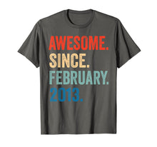 Ladda upp bild till gallerivisning, Awesome Since February 2013 T-Shirt 7 years old Gifts Shirt T-Shirt-264992