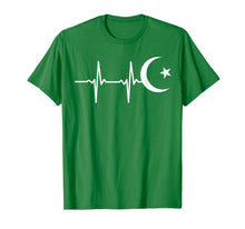 Ladda upp bild till gallerivisning, Muslim heartbeats Gift Ramadan moon Crescent clothes Eid tee T-Shirt 320372