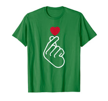 Ladda upp bild till gallerivisning, Funny shirts V-neck Tank top Hoodie sweatshirt usa uk au ca gifts for Cute Saranghae Korean Finger Heart K-Pop K-Drama Love Shirt 3091297
