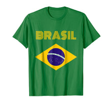 Ladda upp bild till gallerivisning, Funny shirts V-neck Tank top Hoodie sweatshirt usa uk au ca gifts for Brazil Flag Yellow Text T-Shirt 1282002