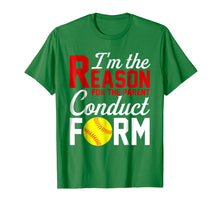 Ladda upp bild till gallerivisning, Funny shirts V-neck Tank top Hoodie sweatshirt usa uk au ca gifts for I'm The Reason For The Parent Conduct Form TShirt Softball 4174244