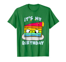 Ladda upp bild till gallerivisning, Funny shirts V-neck Tank top Hoodie sweatshirt usa uk au ca gifts for (Hey!) It's My Birthday Rainbow Cake T-Shirt 253280