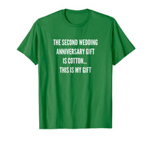Ladda upp bild till gallerivisning, 2nd Wedding Anniversary Gifts Cotton Him Husband Her T-Shirt 143239