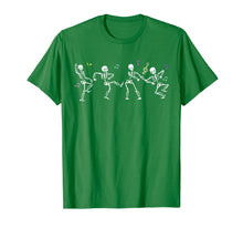 Ladda upp bild till gallerivisning, Skeleton Halloween Tshirt Dancing Skeleton Gift Kids Adults 383092