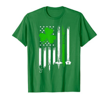 Ladda upp bild till gallerivisning, American Flag Shamrock Nurse St Patrick's Day Gifts TShirt466086