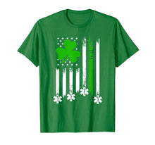 Ladda upp bild till gallerivisning, American Flag Shamrock EMT St Patrick's Day Gifts TShirt475440