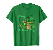 Ladda upp bild till gallerivisning, Cocker Spaniel Riding Green Truck St Patrick's Day Gifts T-Shirt-1276226