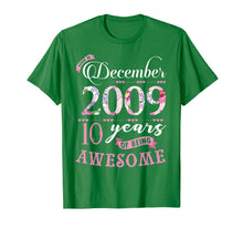 Ladda upp bild till gallerivisning, Birthday Gifts Floral Tee for Girls Born in December 2009 T-Shirt 1469641