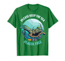 Ladda upp bild till gallerivisning, Cute Please Keep The Sea Plastic Free Shirt Environment Gift 333646