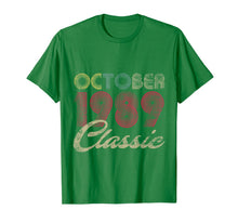 Ladda upp bild till gallerivisning, Classic October 1989 Bday Men Women Gifts 30th Birthday T-Shirt 454772