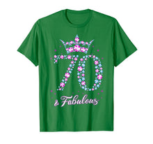 Ladda upp bild till gallerivisning, 70 years old & Fabulous Funny Womens 70th Birthday Gifts T-Shirt-354860