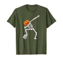 Ladda upp bild till gallerivisning, Funny Halloween Costume Dabbing Skeleton Soccer Gift T-Shirt 250144