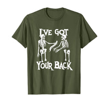 Ladda upp bild till gallerivisning, Halloween I Got Your Back Skeleton T-Shirt 289856