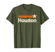 Ladda upp bild till gallerivisning, Vintage Houston Texas T-Shirt Houston Strong Stripes T-Shirt 113273