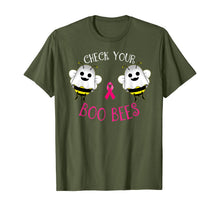 Ladda upp bild till gallerivisning, Breast Cancer Awareness Funny Check your Boo bees women T-Shirt 111403