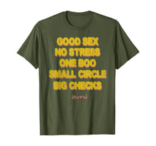 Ladda upp bild till gallerivisning, GOOD SEX NO STRESS ONE BOO NO EX SMALL CIRCLE BIG CHECK T-Shirt 270610