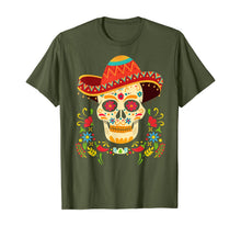 Ladda upp bild till gallerivisning, Day Of The Dead Skull Gifts Funny Cinco De Mayo Men Women T-Shirt 792003