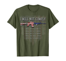 Ladda upp bild till gallerivisning, I Will Not Comply AR15 Come And Try To Take It Gun T-Shirt 387538