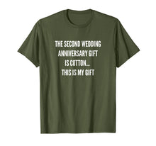 Ladda upp bild till gallerivisning, 2nd Wedding Anniversary Gifts Cotton Him Husband Her T-Shirt 143239