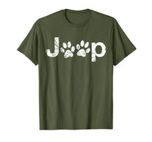 Ladda upp bild till gallerivisning, Funny Jeep Paw Prints Dogs Jeeps Lovers Distressed Men Women T-Shirt 112833