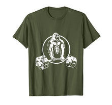 Ladda upp bild till gallerivisning, Gorilla Strength Weight lifter Gym T Shirt Body Builder Tee 178574
