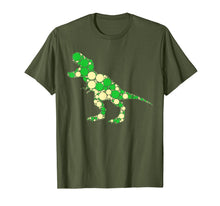Ladda upp bild till gallerivisning, Green Polka Dot T Rex Dinosaur - International Dot Day Gifts T-Shirt 87954