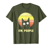 Ladda upp bild till gallerivisning, Ew, People Vintage Funny Cat Lover Gift, Graphic Cat T-Shirt-193586