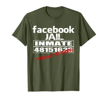 Ladda upp bild till gallerivisning, Funny Facebook Jail Inmate Repeat Offender Gag Gift T-Shirt 849618