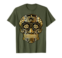 Ladda upp bild till gallerivisning, Funny Day Of The Dead Sugar Skull Flowers Dia De Los Muertos T-Shirt 735727