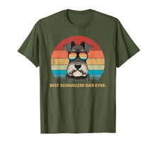 Ladda upp bild till gallerivisning, Dog Vintage Best Schnauzer Dad ever Tshirt Fathers day Gifts 167631