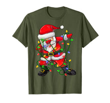 Ladda upp bild till gallerivisning, Dabbing Santa Shirt for Boys Girls Christmas Tree Lights T-Shirt-250715