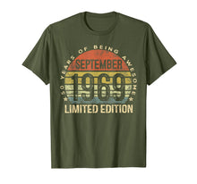 Ladda upp bild till gallerivisning, Born September 1969 Limited Edition Bday Gifts 50th Birthday T-Shirt 59804