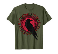 Ladda upp bild till gallerivisning, Odin Ravens Huginn & Muninn VEGVISIR TShirt Vikings Myth Tee 384540