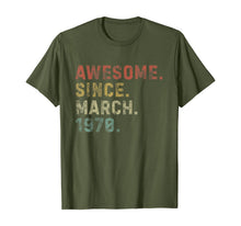 Ladda upp bild till gallerivisning, Awesome Since March 1970 50th Birthday Gifts 50 Years Old TShirt133909