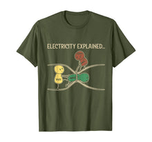Ladda upp bild till gallerivisning, Electricity Explained Funny Ohm Volt Ampe Physics TShirt99609