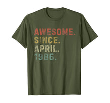 Ladda upp bild till gallerivisning, Awesome Since April 1986 34th Birthday Gifts 34 Years Old TShirt339540