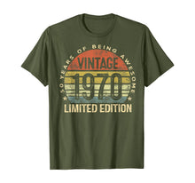 Ladda upp bild till gallerivisning, 50 Year Old Gifts Vintage 1970 Limited Edition 50th Birthday T-Shirt-145786