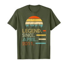 Ladda upp bild till gallerivisning, Legend Since April 2011 9th Birthday Gift 9 Year Old TShirt473615