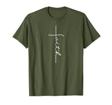 Ladda upp bild till gallerivisning, Faith Cross T-Shirt Christian T Shirt for Men Women Kids 73282