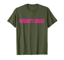 Ladda upp bild till gallerivisning, Virginity Rocks Pink Letters Funny Tee Shirt T-Shirt 318600