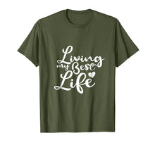 Ladda upp bild till gallerivisning, Funny shirts V-neck Tank top Hoodie sweatshirt usa uk au ca gifts for Living my Best Life T-Shirt 2547083