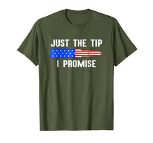 Ladda upp bild till gallerivisning, Just The Tip I Promise American Flag Gun Owner Gift T-shirt 358723