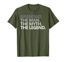 Ladda upp bild till gallerivisning, Mens GRANDAD THE MAN THE MYTH THE LEGEND Father's Day Gift Shirt 112754
