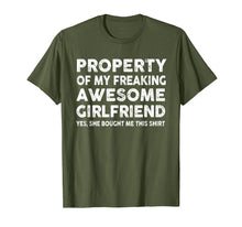 Ladda upp bild till gallerivisning, Funny shirts V-neck Tank top Hoodie sweatshirt usa uk au ca gifts for Property Of My Awesome Girlfriend T-Shirt 1969701