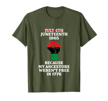 Ladda upp bild till gallerivisning, Juneteenth Ancestors Black African American Flag Pride T-Shirt 52346