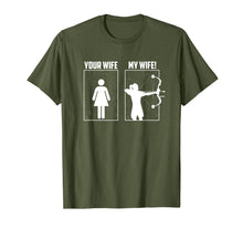 Ladda upp bild till gallerivisning, My Archery Wife Funny Gift Tee Shirt Bow Hunting Girl Couple 932107