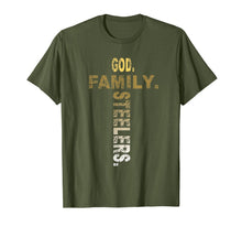 Ladda upp bild till gallerivisning, God Family Steelers T Shirt- Father's Day Gift T-Shirt 98431