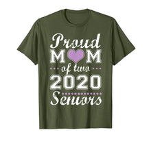 Ladda upp bild till gallerivisning, Funny shirts V-neck Tank top Hoodie sweatshirt usa uk au ca gifts for Proud mom of two 2020 senior graduate graduation tshirt 1422798
