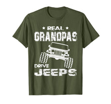 Ladda upp bild till gallerivisning, FathersDay Real Granddpas Drive Jeeps Shirt Funny Gift Papa 291900